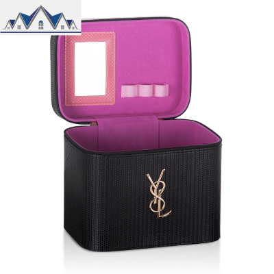 网红女化妆包韩国大容量化妆收纳盒简约便携手提化妆箱ins风超火 三维工匠收纳包