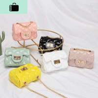 2020夏菱格链条口红包迷你果冻包单肩斜挎手提儿童时尚女小包NEW LAKE女斜挎包