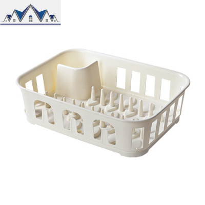 厨房置物架沥水碗架家用晾放碗筷收纳架子塑料用品碗盘碗碟收纳盒 三维工匠