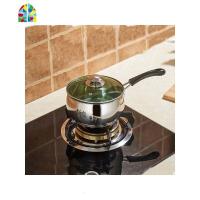 加厚不锈钢奶锅小汤锅煮粥锅婴儿泡面煮汤热奶锅煮鸡蛋的小锅家用 FENGHOU 口径18厘米双炳复合底