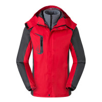 燕舞 YW21WG09CFYSHY68 防寒服 男女士同款冲锋衣 三合一两件套 L-4XL 红色 定制商品 30天发货