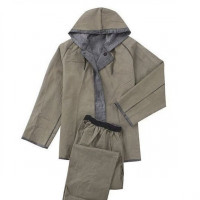 维诺亚老式加大加厚橡胶帆布透气工地劳保雨衣雨裤分体套装骑行雨披