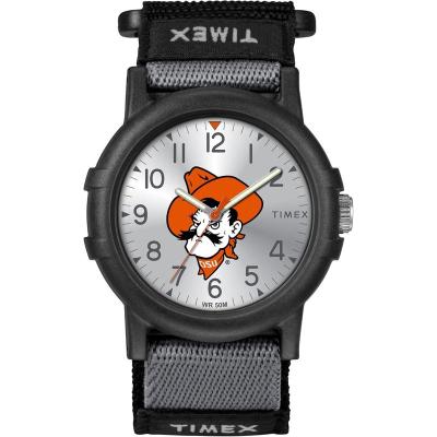 TIMEX/天美时女款mm树脂表盘黑带运动腕表 Oklahoma State Cowboy