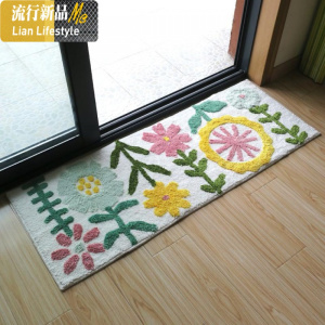 厨房口地垫北欧风格家用长条防水垫子防滑防油吸水吸油脚垫耐脏 三维工匠地毯