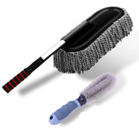 汽车用品长柄伸缩擦车拖把蜡拖 洗车除尘工具扫灰掸子扫雪蜡刷子