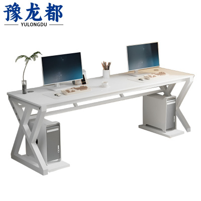 豫龙都电脑桌双人张