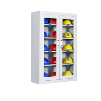 戴劲 安全帽存放柜工地车间头盔摆放柜工厂安全帽放置柜 灰白20顶