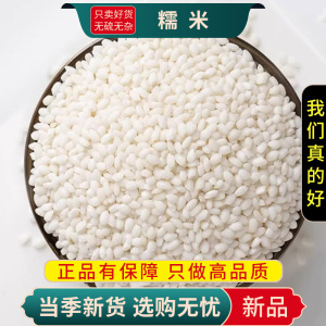甄选白糯米100克新米白圆糯米白江米包粽酿酒粘黏大米9260