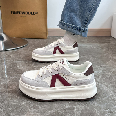 2025春季小白鞋新款韩版ins女学生增高厚底运动板鞋休闲鞋女