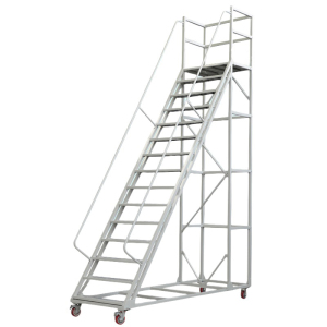 易企采 350CM登高梯 仓库可拆卸理货货架梯子可移动平台登高梯