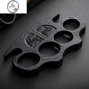 JiMi加厚指虎四指拳套锌合金戒指合法武器自卫铁拳头指环拳扣破窗