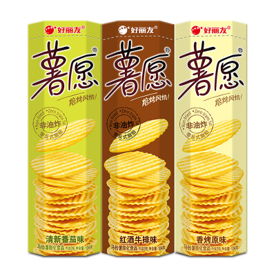 好丽友薯愿薯片薯条小包装膨化食品休闲零食非油炸小吃