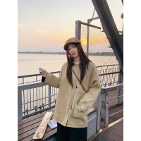 韩版宽松时尚网红INS加厚风衣年冬季户外百搭外套