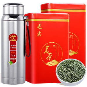 2026特级明前毛尖茶绿茶叶春茶正宗浓香型原产高山嫩芽茶罐装500g