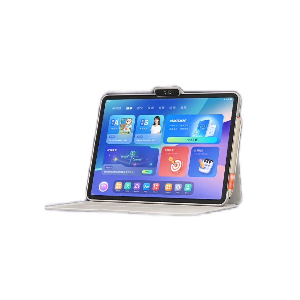 小猿AI学习机T4 猿辅导2025新款1对1伴学家教机 AI全面精准学练小初高通用英语大屏护眼