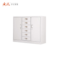 质凡宽中六斗矮柜储物柜带锁多门柜/ZF-WJG017/1180*390*900