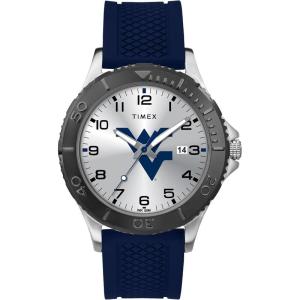 TIMEX/天美时男士运动腕表蓝硅胶表带银盘西弗吉尼亚大学山地人队