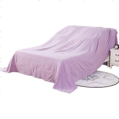布莱梦家具防尘布床罩防尘罩餐桌茶几防尘布沙发遮盖遮灰布电视防尘盖布紫色(7*2.7米)欧式3人位+贵妃