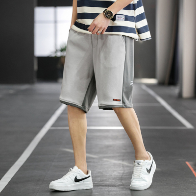 蓝缕金(LANLVJIN)男士休闲裤冰丝裤速干短裤男生裤子夏季薄款外穿运动裤潮牌ins宽松五分裤2021新款中裤沙滩裤