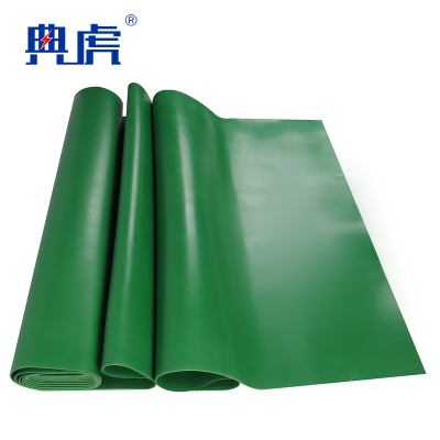 典虎 绝缘地垫 绿色平面5mm*1.2m*5m 卷