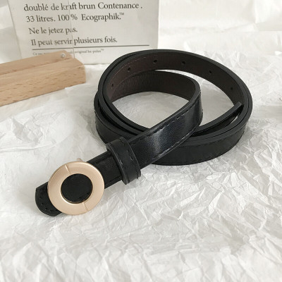 祥世恒吉西装外套女带腰带细款配大衣外搭收腰腰封风简约百搭黑色腰带