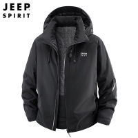 JEEP SPIRIT 2025秋冬季款红色棉衣宽松休闲保暖青年大码棉服外套