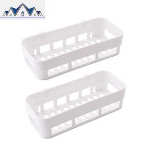 卫生间置物架壁挂洗手间洗漱台吸盘厨房厕所吸壁式免打孔浴室收纳 三维工匠