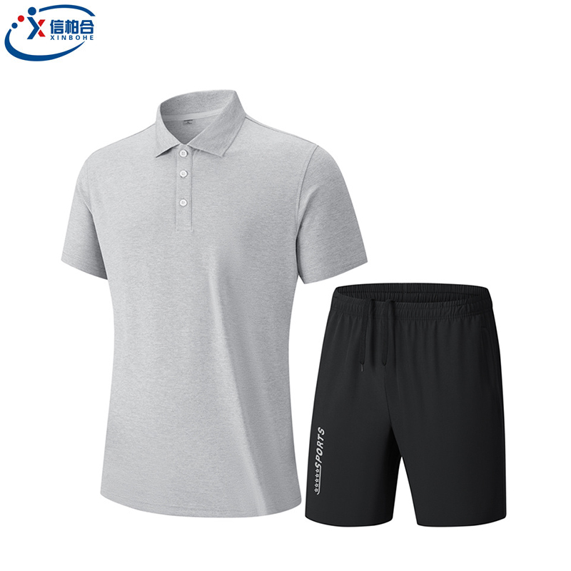 信柏合POLO短裤运动套装Q43/套