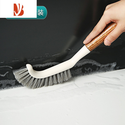 三维工匠浴室卫生间长柄硬毛刷子 家用地板刷浴缸墙面瓷砖缝隙清洁刷器J