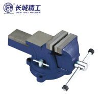 长城精工 5英寸重型活动带砧台虎钳 小型工作台重型桌钳木工台钳夹 125mm 209005