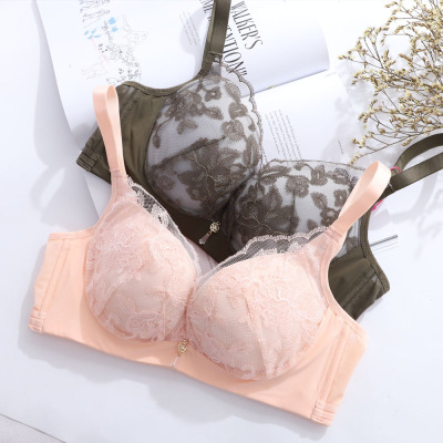 依曼丽无钢圈内衣女调整型文胸性感收副乳舒适胸罩