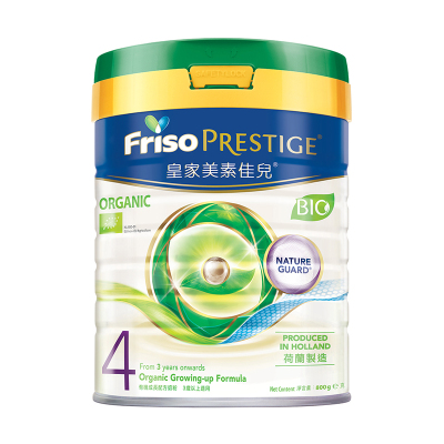美素佳儿(Friso)港版皇家 有机系列 4段3岁及以上较大婴幼儿配方营养奶粉 800g/罐[27年6月]