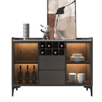 苏宁 质凡 现代简约岩板储物柜家用置物架餐边橱柜/ZF-CG025/1190*350*950mm