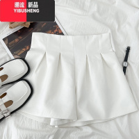 YIBUSHENG设计感时尚百搭高腰显瘦褶皱蓬蓬花苞短裤阔腿裤休闲裤灯笼裤女