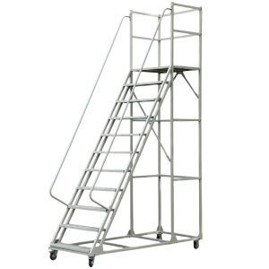 易企采 250CM登高梯 仓库可拆卸理货货架梯子可移动平台登高梯