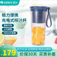 格力(GREE)榨汁机 BP-3002Zd 家用迷你便携充电原汁机多功能料理机搅拌机果汁杯 深海蓝
