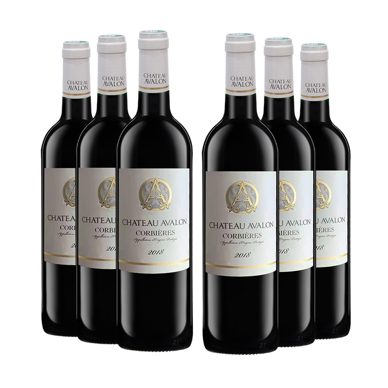 5°进口红酒 6瓶 法国原瓶原装进口酒水 整箱装