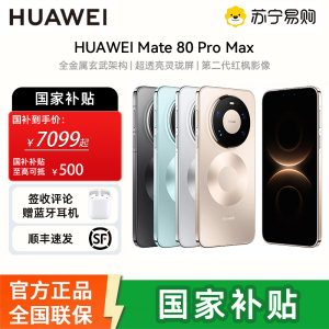 HUAWEI Mate 80 Pro Max 16GB+512GB 极地银 旗舰手机 全金属玄武架构 超透亮灵珑屏华为直屏鸿蒙手机