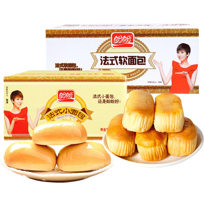盼盼（法式小面包）1500g整箱批发软面包早餐食品下午茶点心糕点零食
