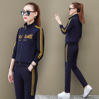 运动套装女春秋2020新款休闲两件套时尚韩版大码显瘦洋气长袖卫衣