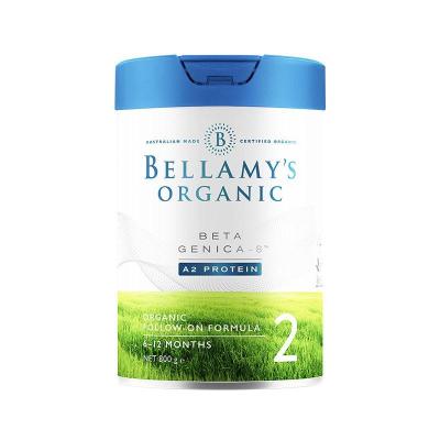 原装进口澳洲贝澳洲贝拉米白金版有机A2婴儿配方奶粉2段(6-12个月)800g