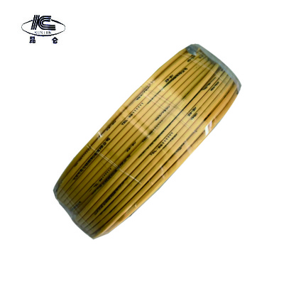 昆仑 电线450/750v ZR-BV4平方 黄 /卷