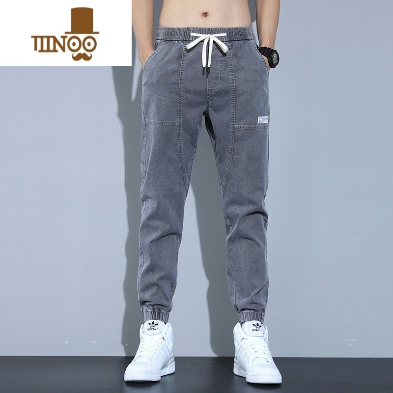 YANXU建筑工人工地干活穿的裤子耐磨耐脏工装裤宽松大码男士牛仔休闲裤