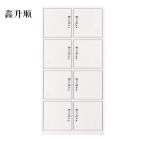 鑫升顺加厚八门钢制更衣柜员工柜铁皮职工储物柜带锁存包柜[工厂现做 7天内发货]