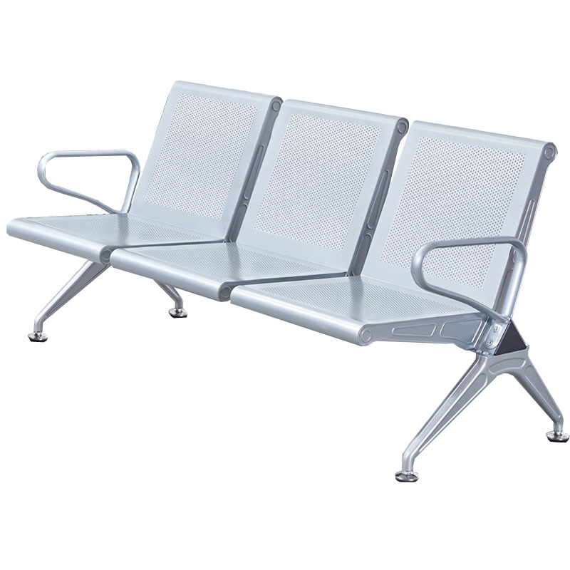 晋舰 钢制排椅机场椅加固加厚医院长椅候诊椅连排输液等候椅 A款三人位