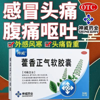 [1盒装 尝试装]神威 藿香正气软胶囊 16粒 防暑 中暑 止呕 止泻 肠胃不适 拉肚子药 腹泻 祛湿化湿