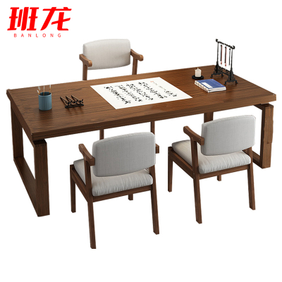 班龙办公学习桌1.8m+3椅套
