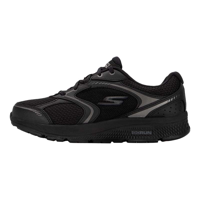 Skechers斯凯奇女鞋新款动感印花复古缓震运动跑鞋128280-BBK ZP