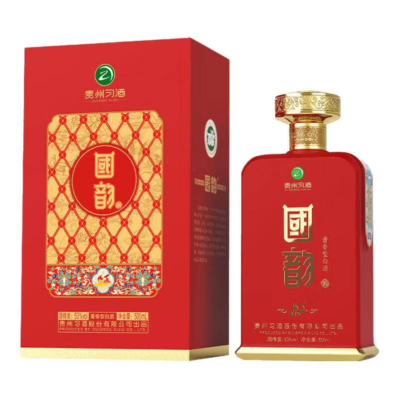 习酒国韵红 53度500ml酱香型 新老版本年份随机