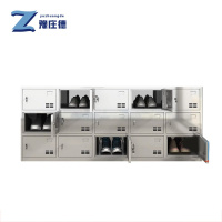 豫庄德不锈钢鞋柜15门台